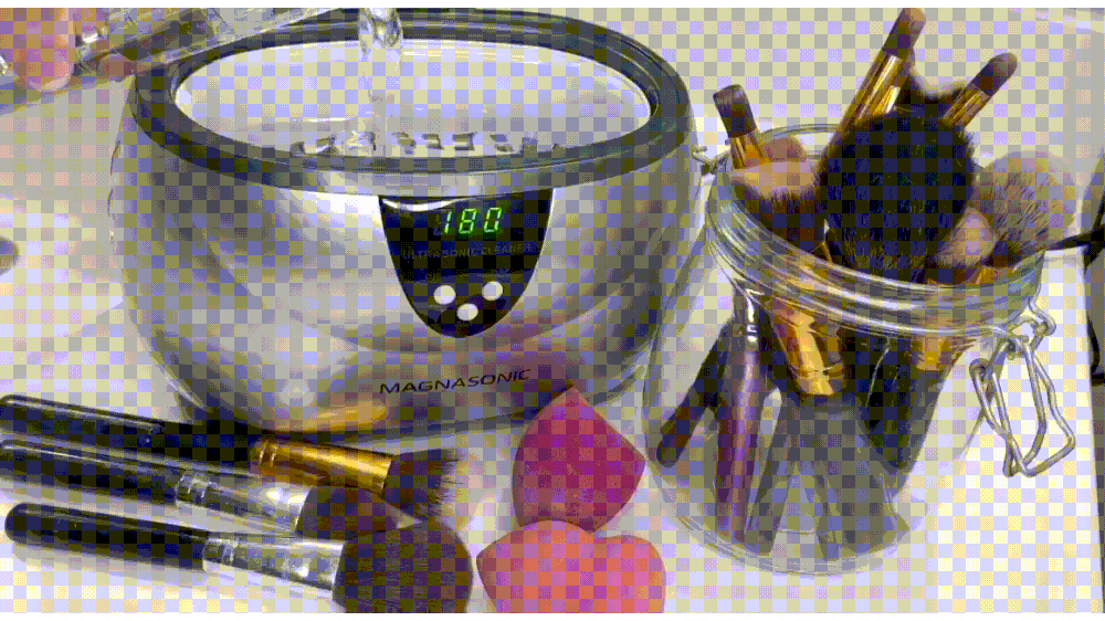 Pouring Water to Max Line in Magnasonic Ultrasonic Cleaner