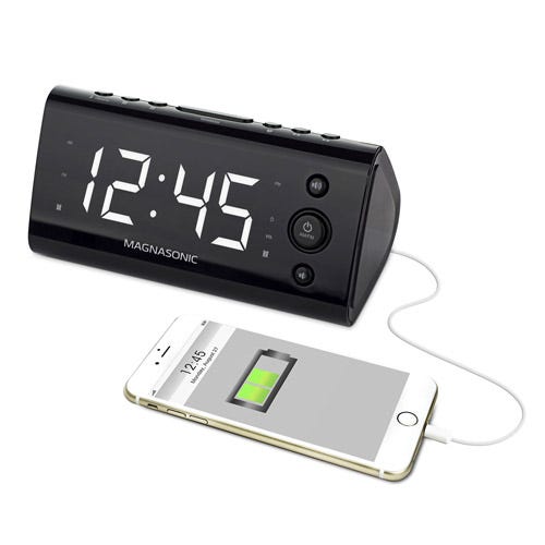 <span USB Charging Alarm Clock Radio